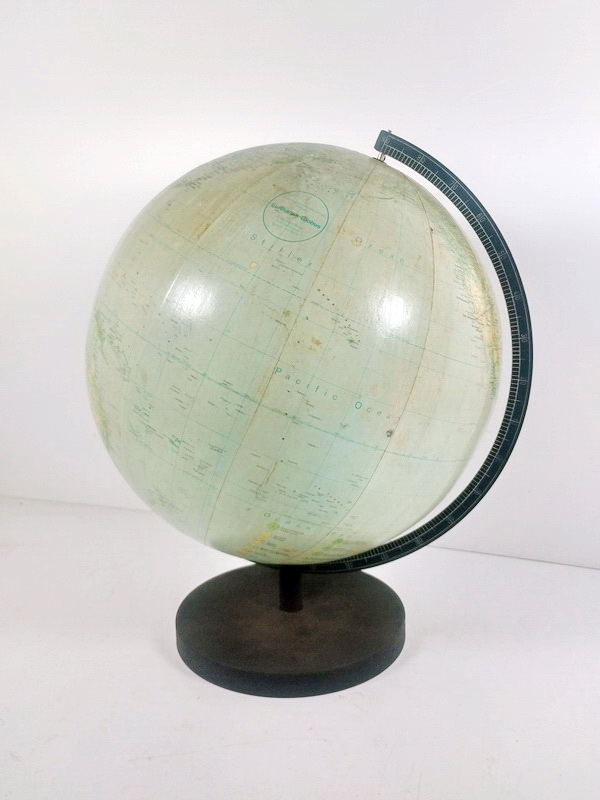 globo terraqueo giratorio metal alt 42 1u